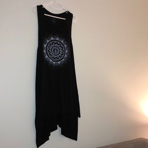 Black Volcom Tunic Tank Top